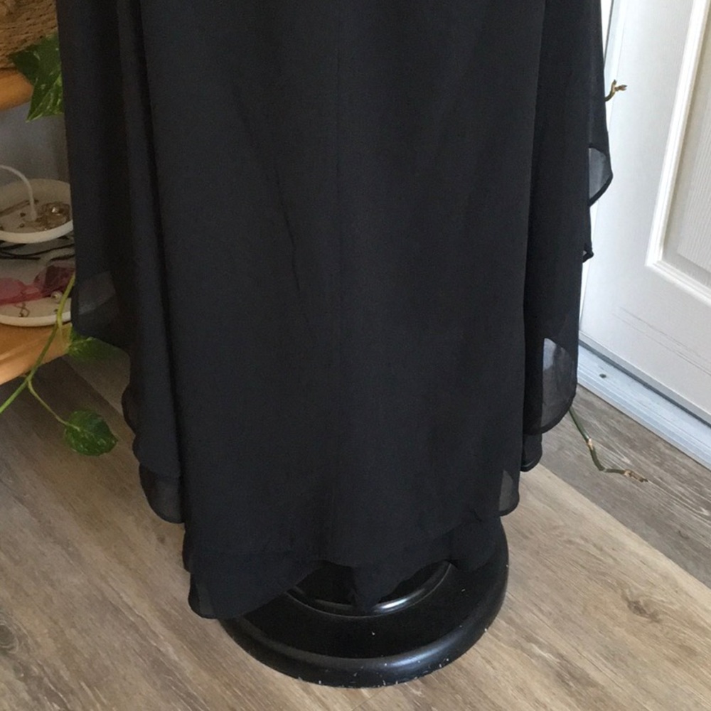 ⚡️🍷CITY CHIC Formal Black Strapless Maxi Dress Hi-Low Black Tie Wedding ⚡️🍷✨ - Picture 7 of 7
